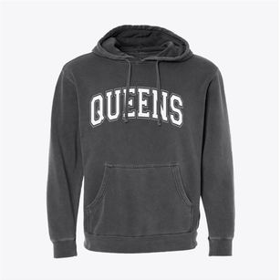 Queens New York Varsity Pigment-Dyed Hoodie