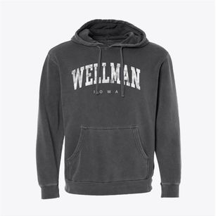 Wellman Iowa Urban Vibe Pigment-Dyed Hoodie