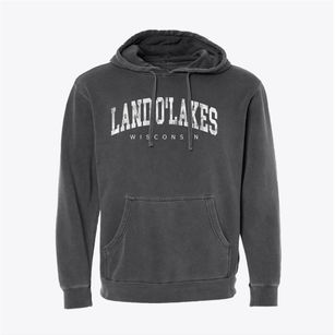 Land O'lakes Wisconsin Urban Vibe Pigment-Dyed Hoodie
