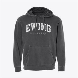 Ewing Nebraska Urban Vibe Pigment-Dyed Hoodie