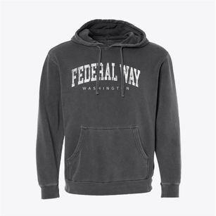 Federal Way Washington Urban Vibe Pigment-Dyed Hoodie