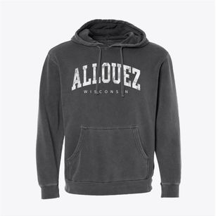 Allouez Wisconsin Urban Vibe Pigment-Dyed Hoodie