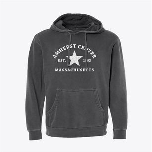 Amherst Center Massachusetts Star Pigment-Dyed Hoodie