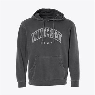 Winterset Iowa Inline Pigment-Dyed Hoodie