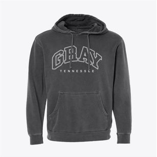 Gray Tennessee Inline Pigment-Dyed Hoodie