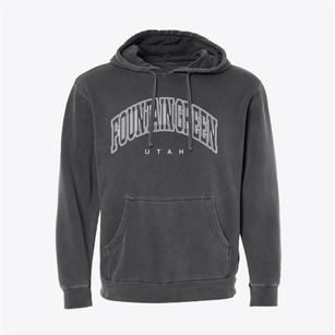 Fountain Green Utah Inline Pigment-Dyed Hoodie
