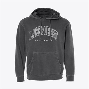 Lake Forest Illinois Inline Pigment-Dyed Hoodie
