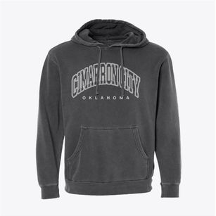 Cimarron City Oklahoma Inline Pigment-Dyed Hoodie