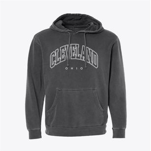 Cleveland Ohio Inline Pigment-Dyed Hoodie