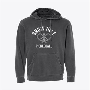 Snowville Utah Pickleball Pigment-Dyed Hoodie