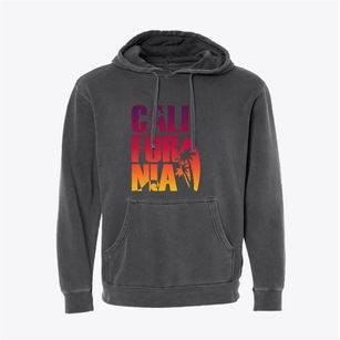 California Beach Sunset Pigment-Dyed Hoodie