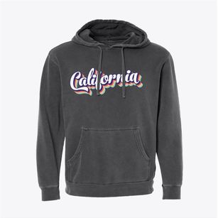  California Retro Candy Vibes Pigment-Dyed Hoodie