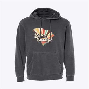  South Carolina Retro Art Pigment-Dyed Hoodie