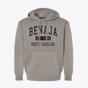 Benaja North Carolina Classic Established Pigment-Dyed Hoodie