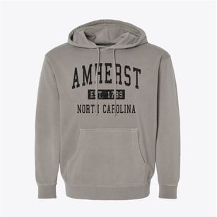 Amherst North Carolina Classic Established Pigment-Dyed Hoodie