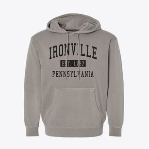 Ironville Pennsylvania Classic Established Pigment-Dyed Hoodie