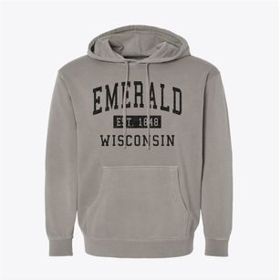Emerald Wisconsin Classic Established Pigment-Dyed Hoodie