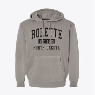 Rolette North Dakota Classic Established Pigment-Dyed Hoodie