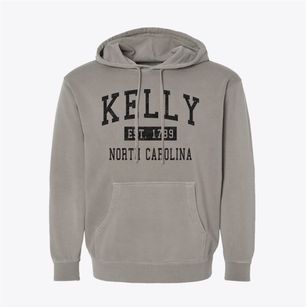 Kelly North Carolina Classic Established Pigment-Dyed Hoodie