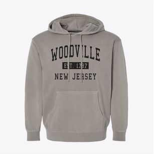 Woodville New Jersey Classic Established Pigment-Dyed Hoodie