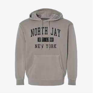 North Jay New York Classic Established Pigment-Dyed Hoodie