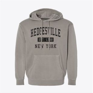 Hedgesville New York Classic Established Pigment-Dyed Hoodie