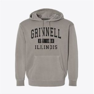 Grinnell Illinois Classic Established Pigment-Dyed Hoodie