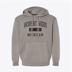 Anchor Bay Gardens Michigan Classic Established Pigment-Dyed Hoodie