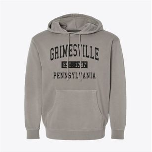 Grimesville Pennsylvania Classic Established Pigment-Dyed Hoodie