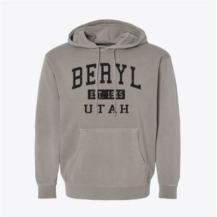 Beryl Utah Classic Established Pigment-Dyed Hoodie