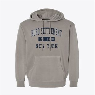 Hurd Settlement New York Classic Established Pigment-Dyed Hoodie
