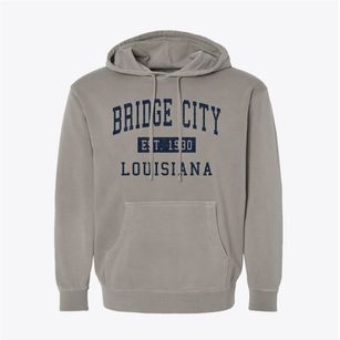 Bridge City Louisiana Classic Established Pigment-Dyed Hoodie