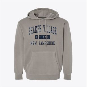 Shaker Village New Hampshire Classic Established Pigment-Dyed Hoodie