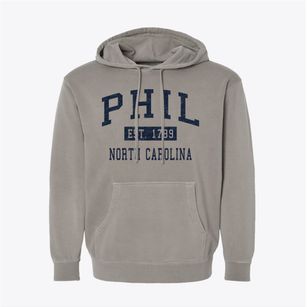 Phil North Carolina Classic Established Pigment-Dyed Hoodie