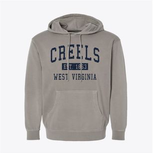 Creels West Virginia Classic Established Pigment-Dyed Hoodie
