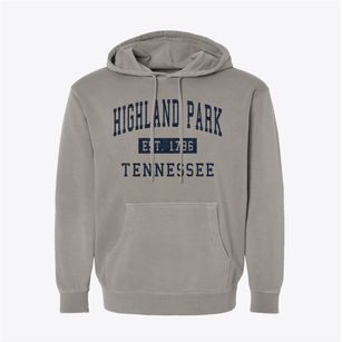 Highland Park Tennessee Classic Established Pigment-Dyed Hoodie