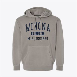 Winona Mississippi Classic Established Pigment-Dyed Hoodie