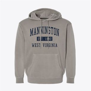 Mannington West Virginia Classic Established Pigment-Dyed Hoodie
