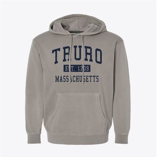 Truro Massachusetts Classic Established Pigment-Dyed Hoodie