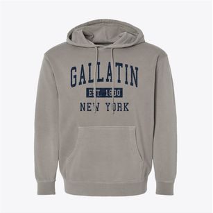 Gallatin New York Classic Established Pigment-Dyed Hoodie
