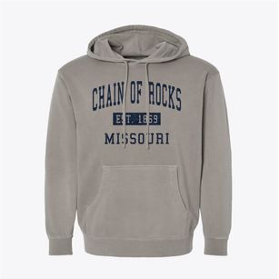 Chain Of Rocks Missouri Classic Established Pigment-Dyed Hoodie