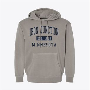 Iron Junction Minnesota Classic Established Pigment-Dyed Hoodie