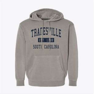 Tradesville South Carolina Classic Established Pigment-Dyed Hoodie