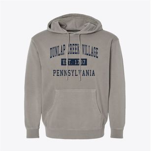 Dunlap Creek Village Pennsylvania Classic Established Pigment-Dyed Hoodie