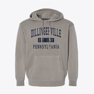 Dillingerville Pennsylvania Classic Established Pigment-Dyed Hoodie