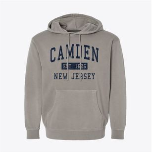 Camden New Jersey Classic Established Pigment-Dyed Hoodie