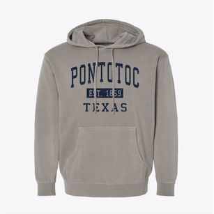 Pontotoc Texas Classic Established Pigment-Dyed Hoodie