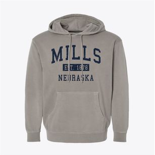 Mills Nebraska Classic Established Pigment-Dyed Hoodie