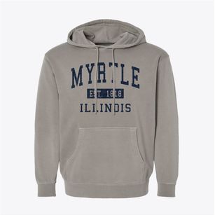 Myrtle Illinois Classic Established Pigment-Dyed Hoodie