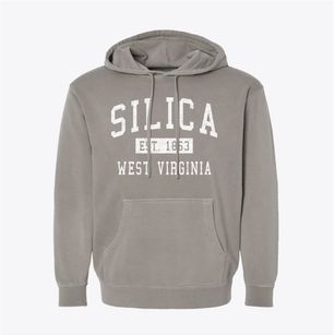 Silica West Virginia Classic Established Pigment-Dyed Hoodie